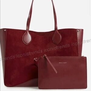 Rebecca Minkoff Burgundy Tote and Clutch Set